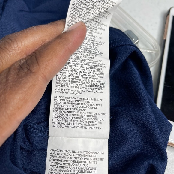 NFL Team apparel Denver Broncos sleeve large logo polo men size 2XL/ blue/orange - Picture 8 of 9